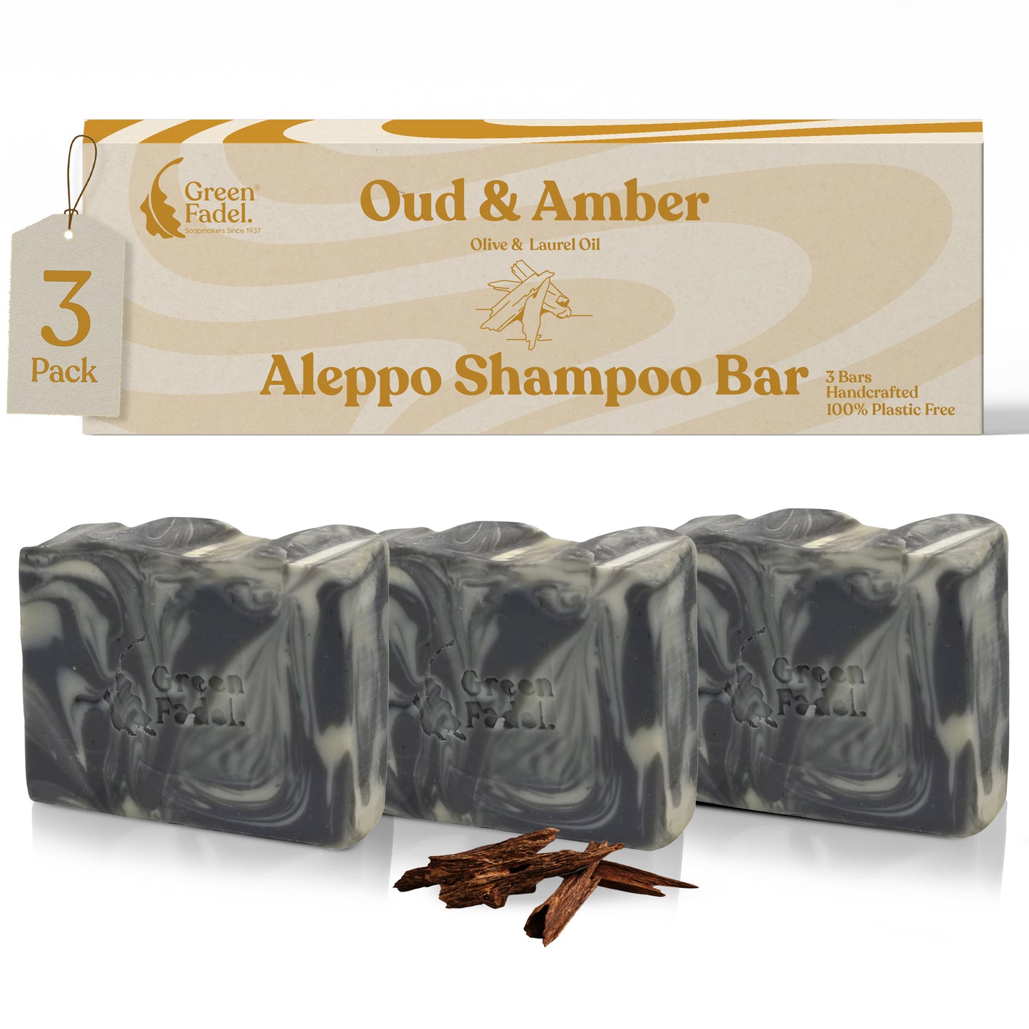 Aleppo Shampoo Bar with Oud & Amber