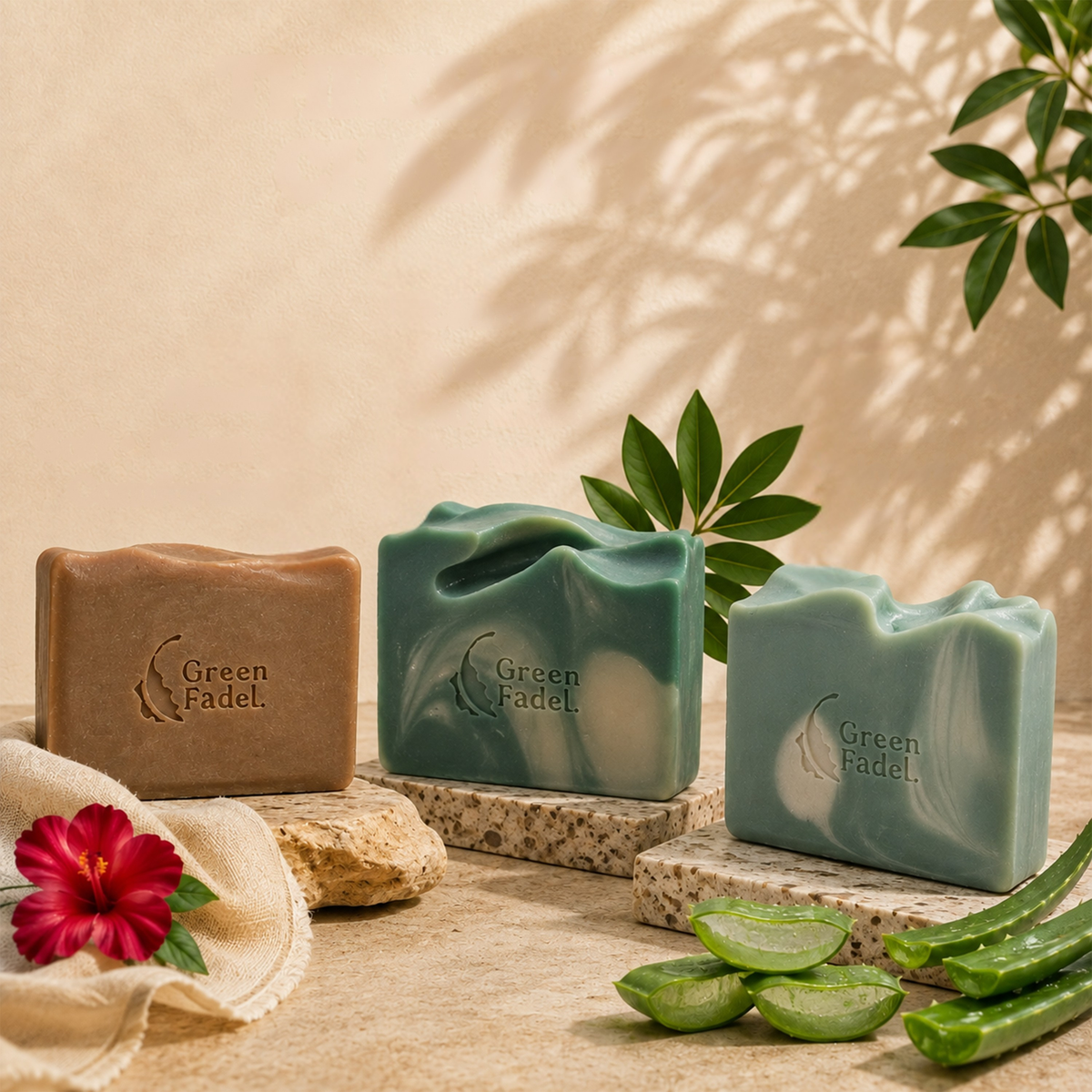 Aleppo Shampoo Bar Set – Musk, Aloe Vera & Extra Laurel