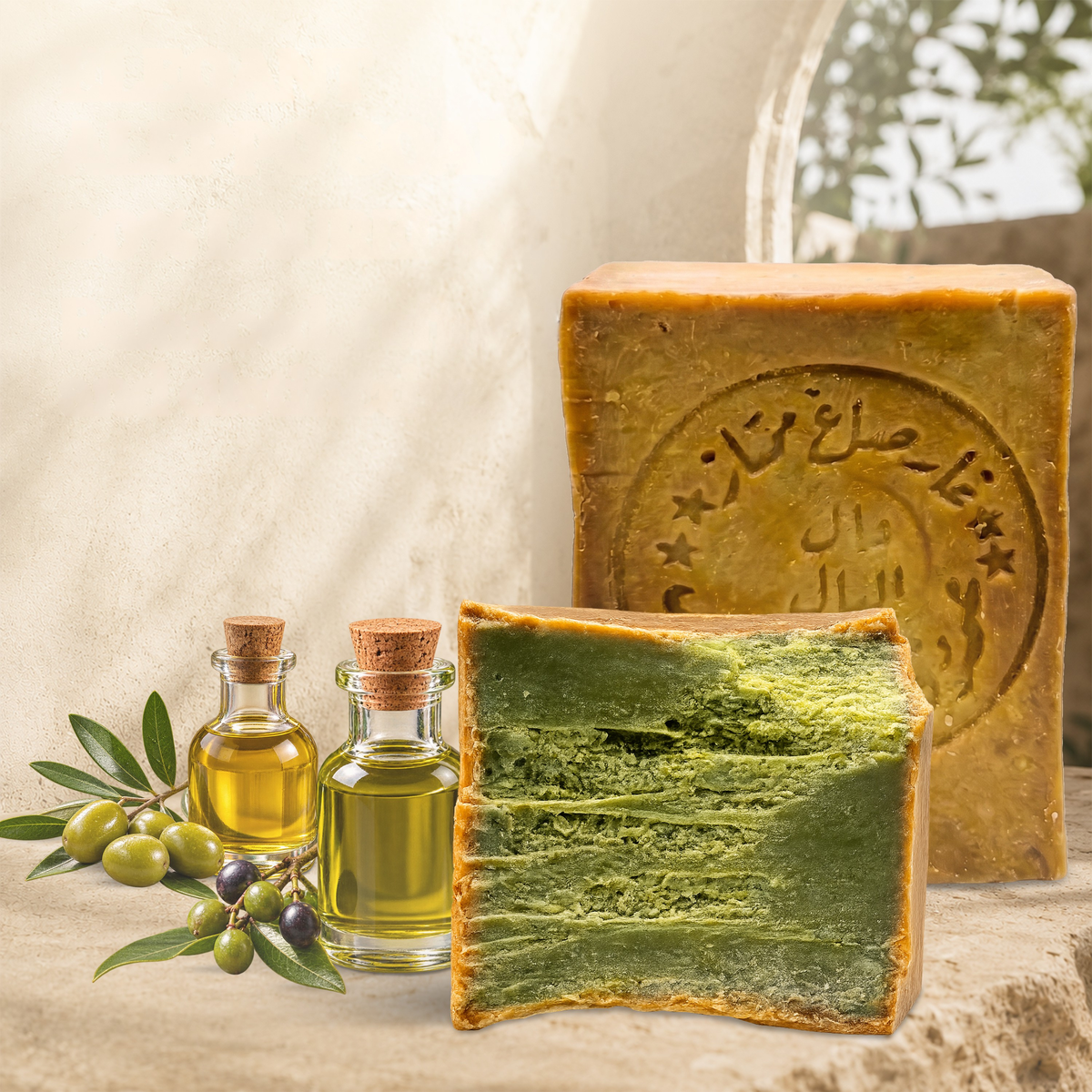 Elegant Aleppo Soap, 20% Laurel, 80% Olive Oil