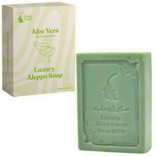 Luxuriöse Aleppo Seife mit Aloe Vera und Teebaumöl
