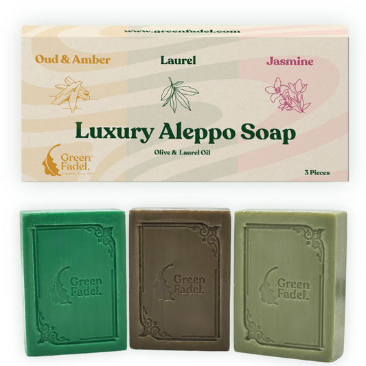 Luxuriöse Aleppo Seifen Kollektion: Oud & Amber, Lorbeer & Jasmin