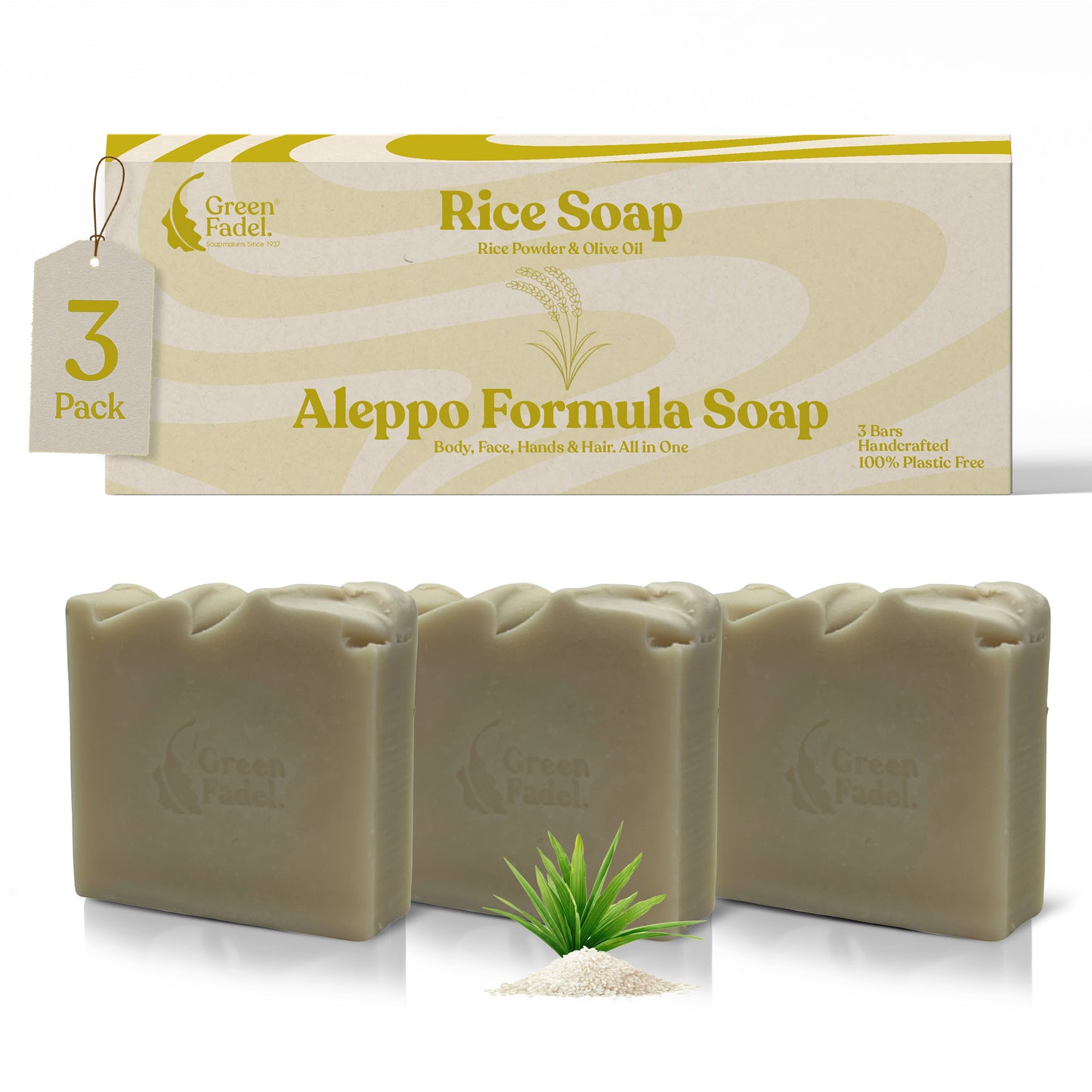 Aleppo Formula Soap with Rice Powder