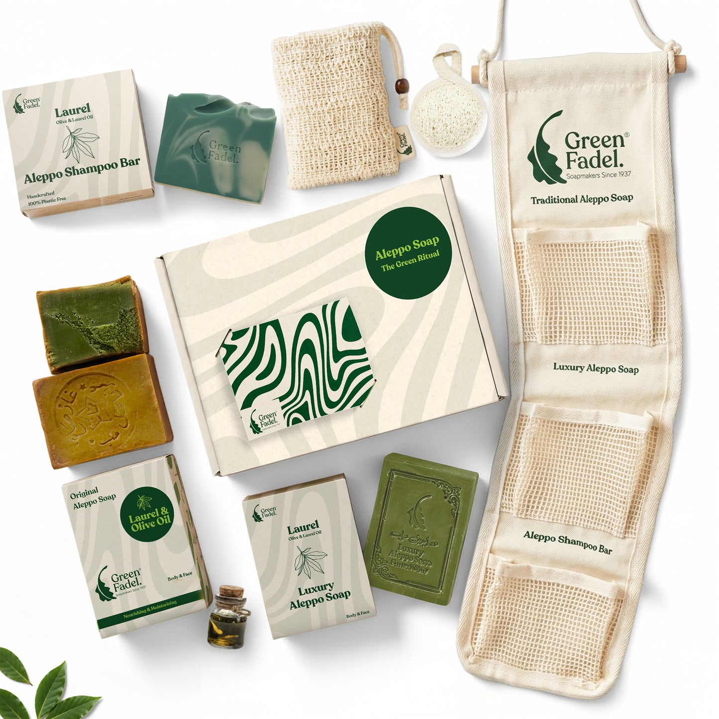 Green Aleppo Seifen Geschenkset