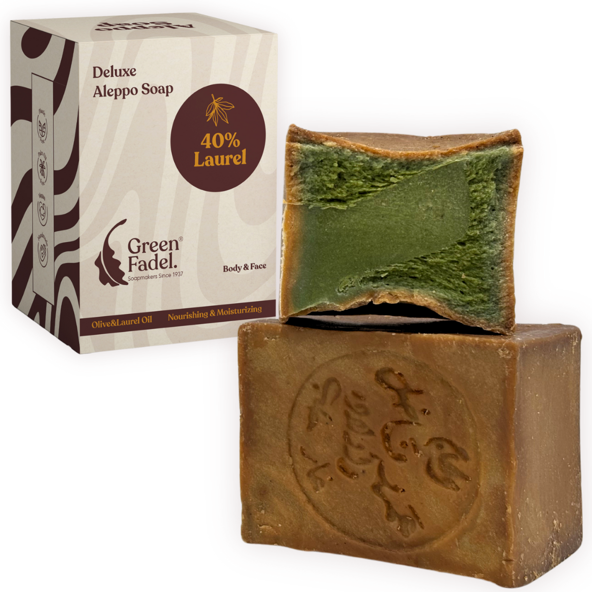 Deluxe Aleppo Soap, 40% Laurel, 60% Olive Oil