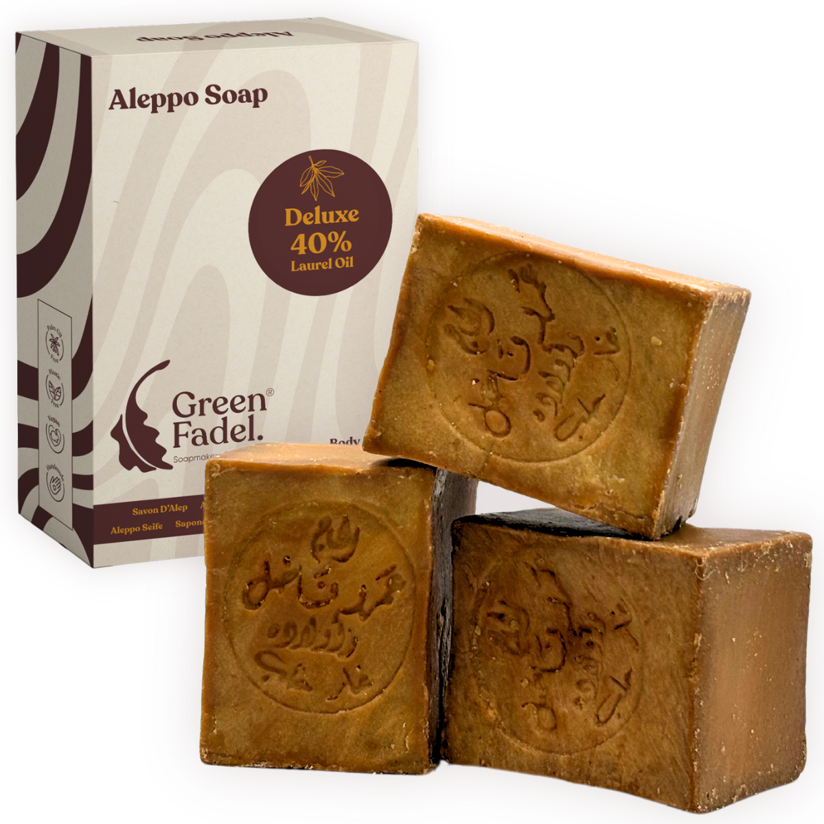 Deluxe Aleppo Soap, 40% Laurel, 60% Olive Oil
