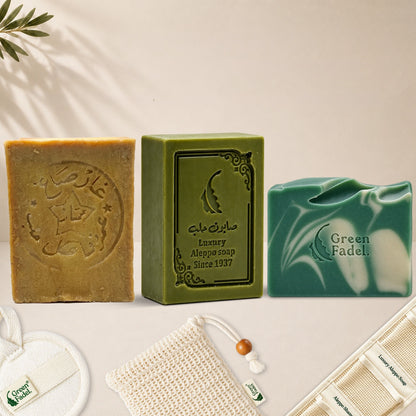 Green Aleppo Soap Gift Set