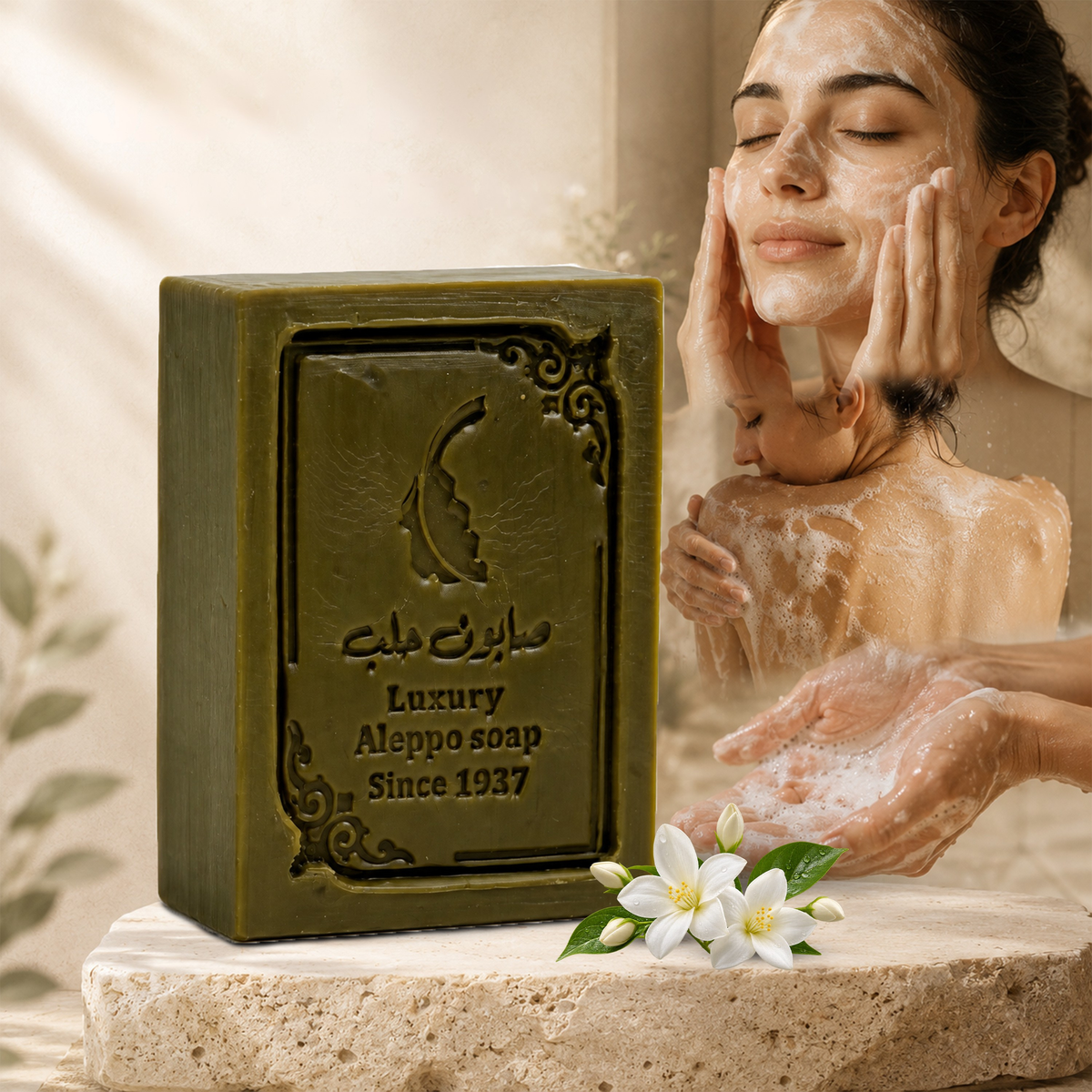 Luxury Aleppo Soap with Jasmine