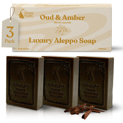 Luxury Aleppo Soap with Oud & Amber