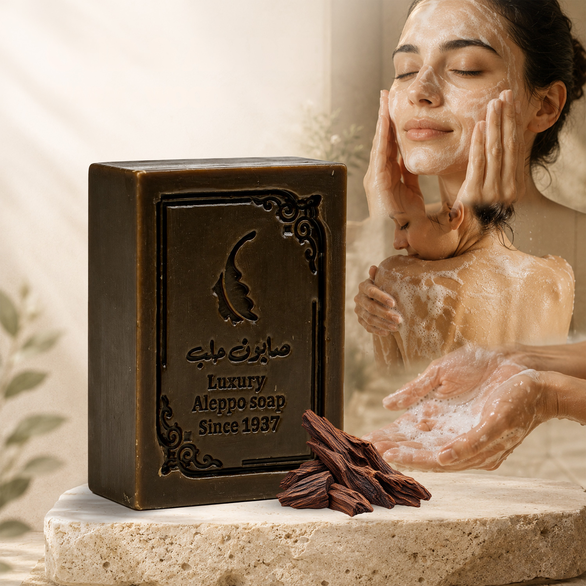 Luxury Aleppo Soap with Oud & Amber