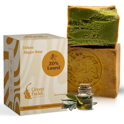 Elegant Aleppo Soap, 20% Laurel, 80% Olive Oil