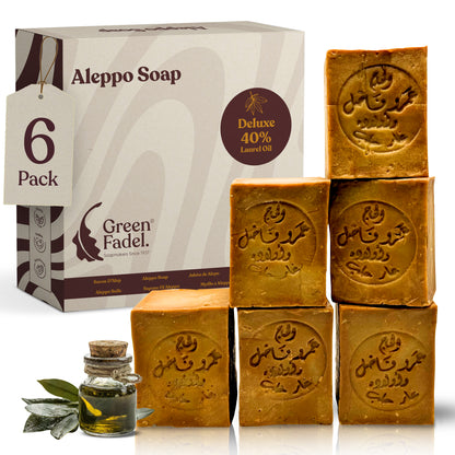 Deluxe Aleppo Soap, 40% Laurel, 60% Olive Oil